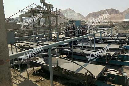 Shaking tables in a 300tpd chrome ore processing plant